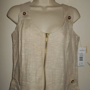 Vintage Beautiful Linen Overall Dress